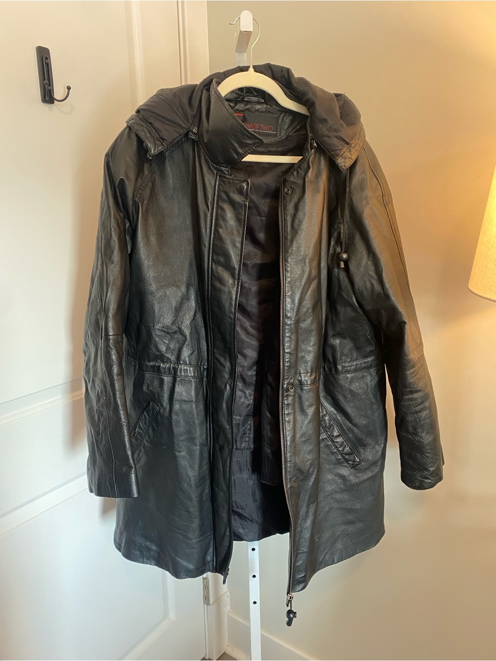 Phase Two XXLT Leather Parka Zip-Out Liner / Hooded